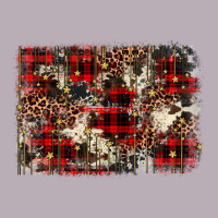 Christmas Leopard Cowhide Background Vintage Tee | Teevron