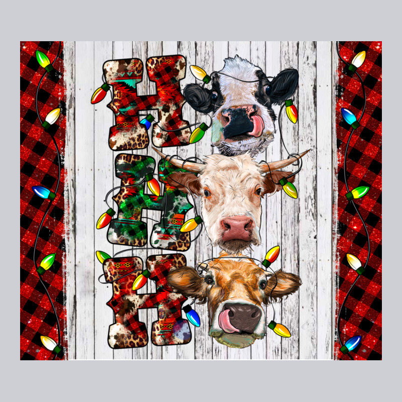 Ho Ho Ho Christmas Cow Heavyweight Sweatshirt by RanaPortraitStore | Teevron