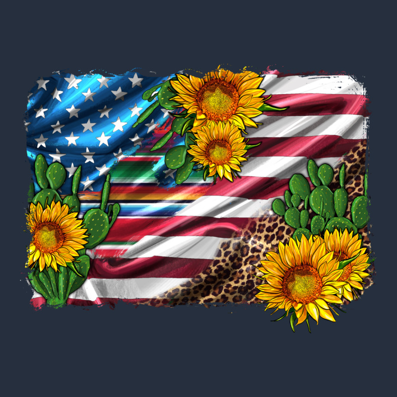 Usa Flag And Sunflower Serape Leopard And Cactus Zipper Hoodie by Artiststas | Teevron