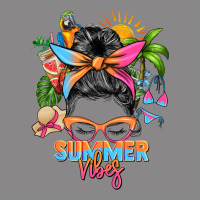 Summer Vibes Messy Bun Vintage Tee | Teevron
