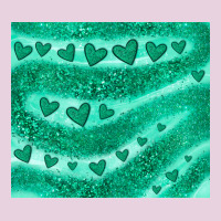 Green Glitter Heart Classic Tee | Teevron