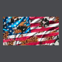Usa Flag And Leopard With Wood License Plate Zipper Hoodie | Teevron
