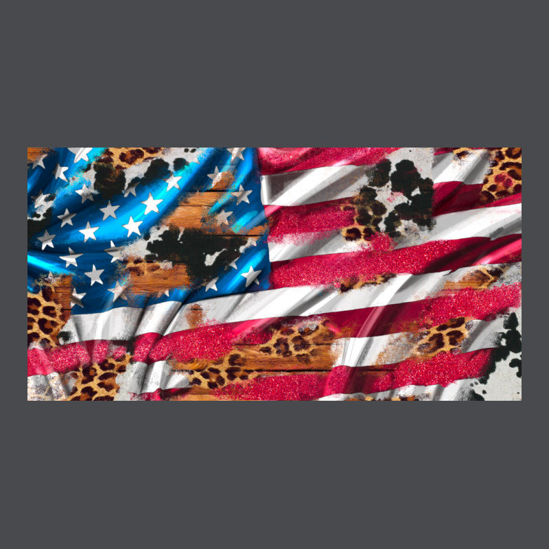 Usa Flag And Leopard With Wood License Plate Zipper Hoodie by Artiststas | Teevron