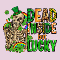 Dead Inside But Lucky  With Skeleton Ladies Tee | Teevron