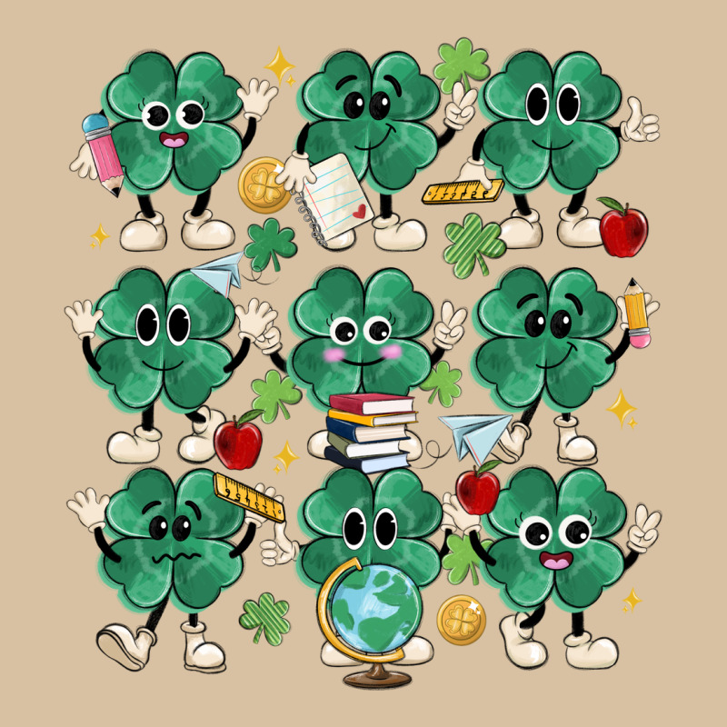 Teacher St Patrick Day Clovers Heavyweight Hoodie by MaliasSmallBusiness | Teevron