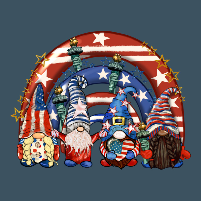 4th Of July Rainbow With Gnomes Urban Heavy Tee by CowGirlArtShop | Teevron