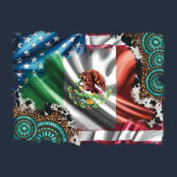 Usa And Mexico Flag With Leopard Cowhide And Gemstone Background Zipper Hoodie | Teevron