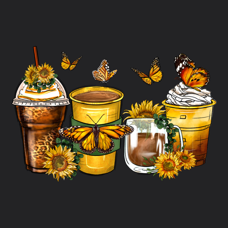 Butterfly Coffee Cups Vintage Tee by Zillion Design Studio | Teevron