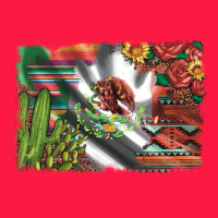 Mexico Flag Sunflowers Roses And Cactus With Serape Aztec And Leopard Zipper Hoodie | Teevron
