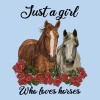 Just A Girl Who Loves Horses No Background Classic Tee | Teevron