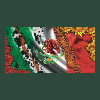 Mexico Flag Cowhide Leopard Sunflower And Roses Licanse  Plate Zipper Hoodie | Teevron