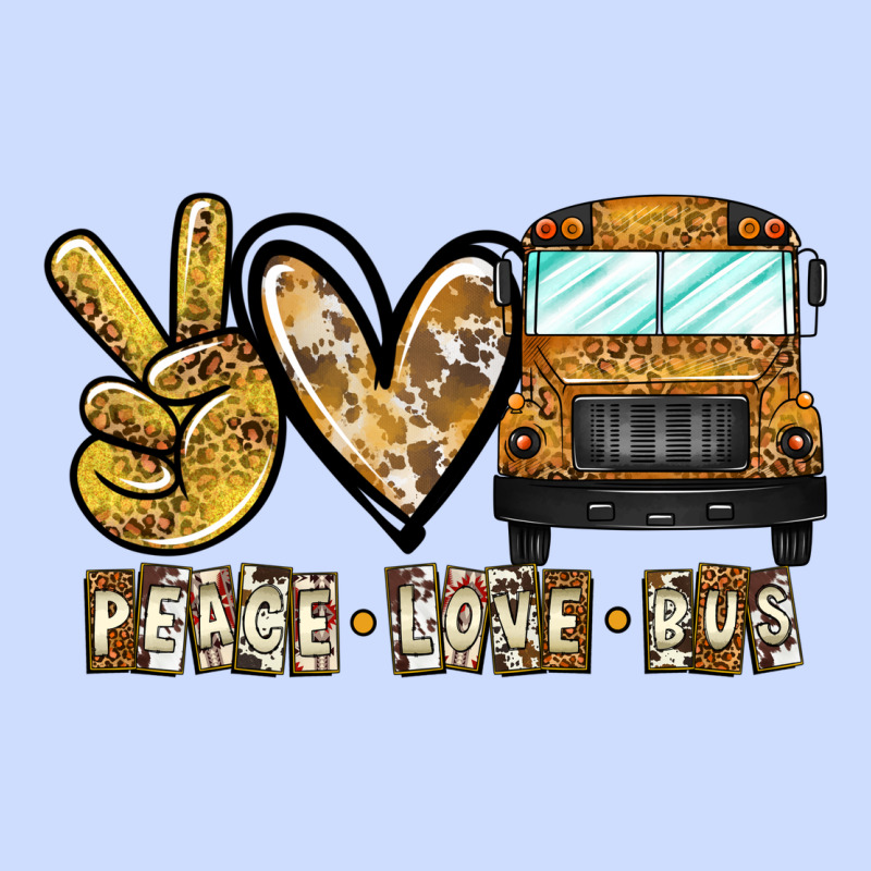 Peace Love Bus Urban Heavy Tee by CowhideDigitalArt | Teevron