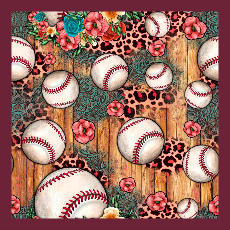 Baseball Leopard Seamless Pattern Long Sleeve Tee by JahusDesignShop | Teevron