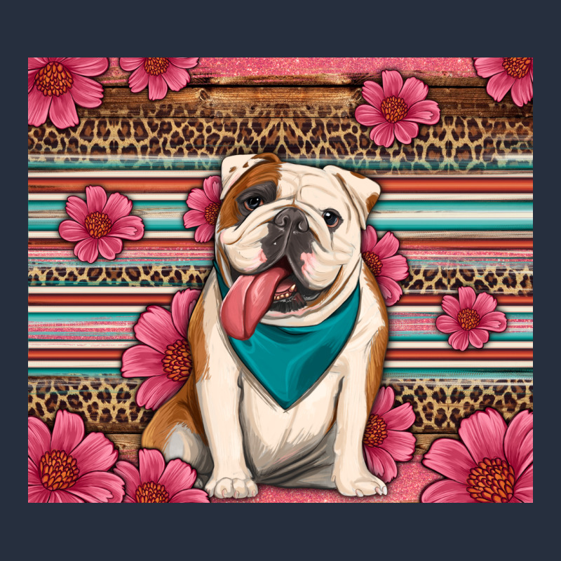 British Bulldog Floral Serape Tumbler Zipper Hoodie by Artiststas | Teevron