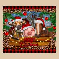 Merry Christmas Cow Pig And Horse Heavyweight Sweatshirt | Teevron