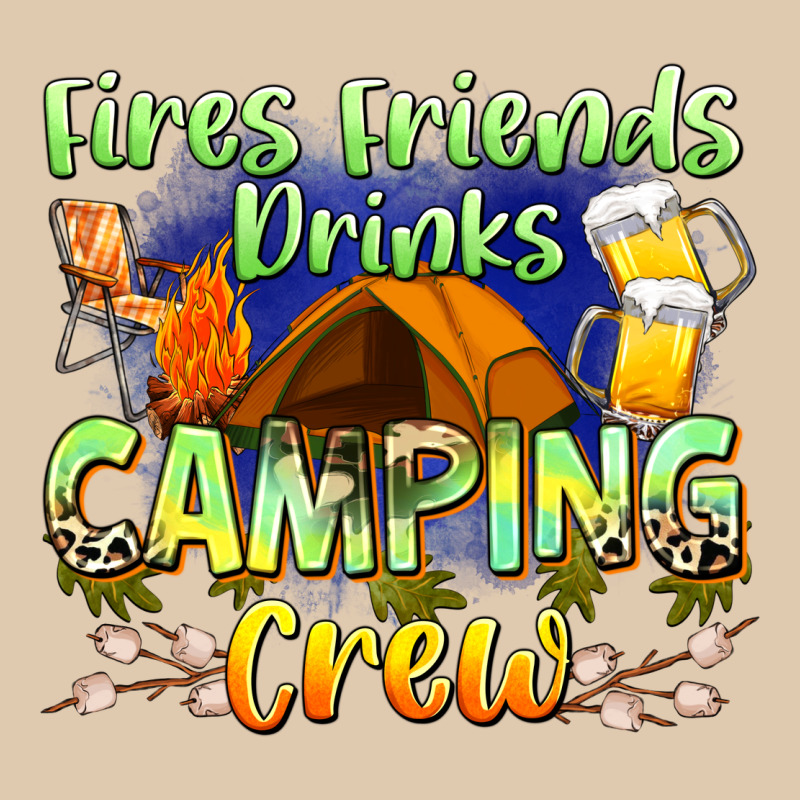 Fires Friends Drinks Camping Crew Heavyweight Sweatshirt by Zillion Design Studio | Teevron
