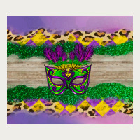 Mardi Gras Mask Zipper Hoodie | Teevron