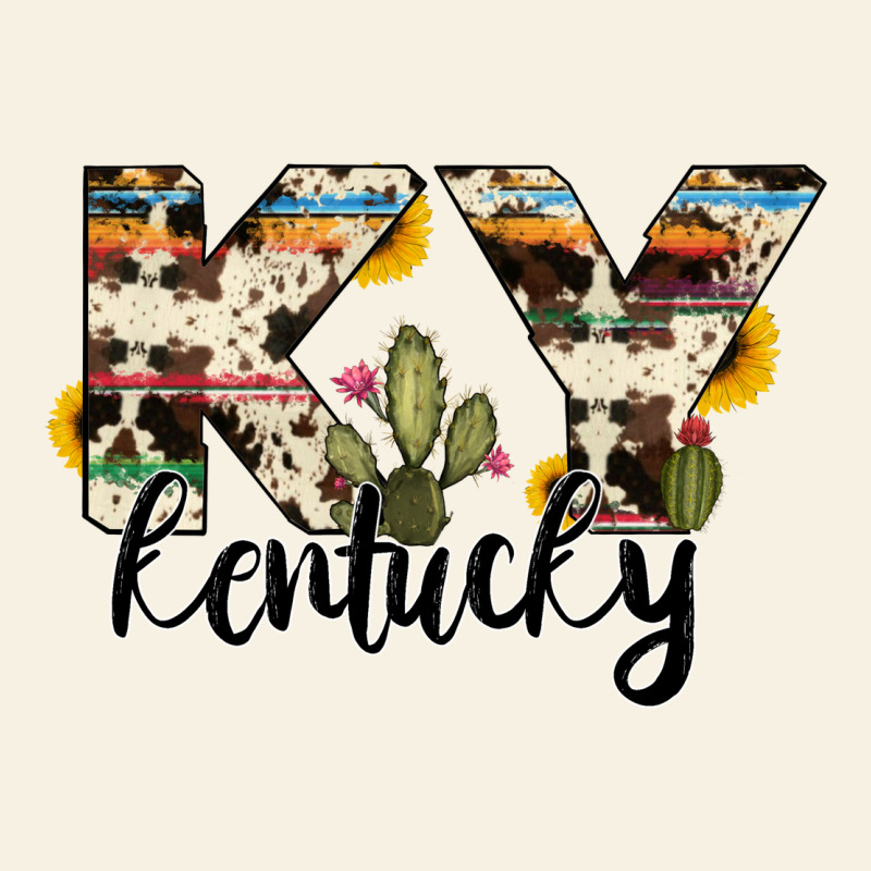 Kentucky State Cowhide Serape Cactus Vintage Tee by RanaPortraitStore | Teevron