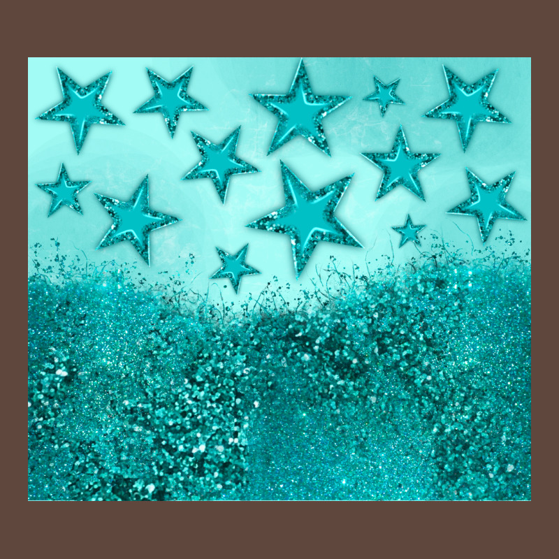 Turquoise Glitter Star Classic Tee by JahusDesignShop | Teevron