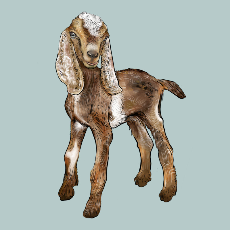 Baby Nubian Goat Heavy Core Tee by LillyAllenDesigns | Teevron