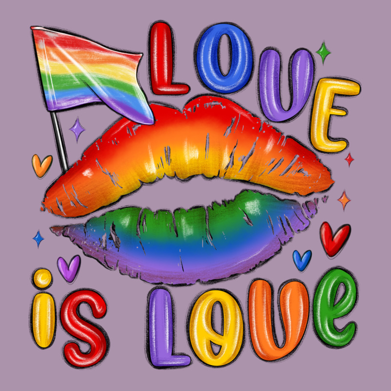 Love Is Love Lips Heavyweight Hoodie by MaliasSmallBusiness | Teevron