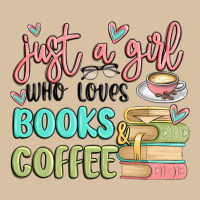Just A Girl Who Loves Books And Coffee Heavyweight Hoodie | Teevron