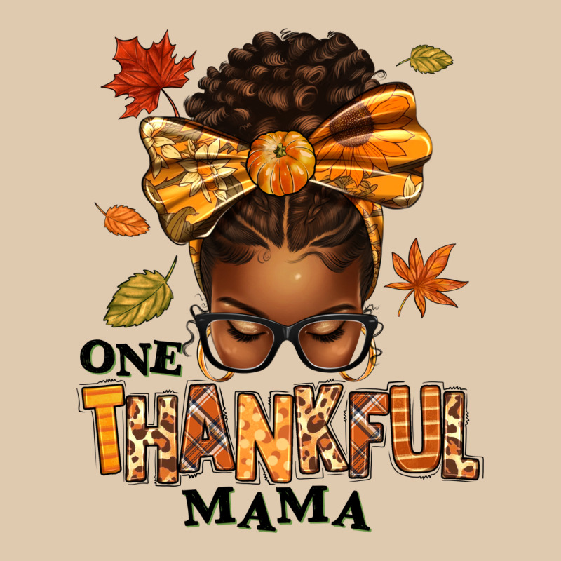 One Thankful Mama Afro Messy Bun Heavyweight Sweatshirt by texasbilliewilder | Teevron