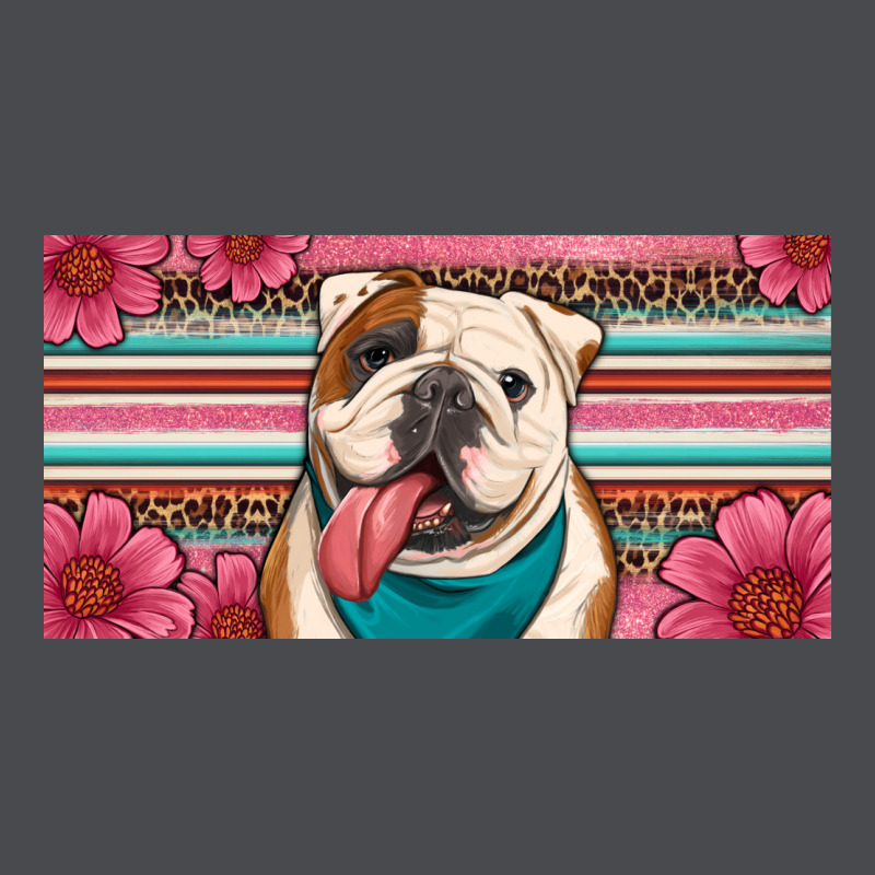 English Bulldog Floral License Plate Zipper Hoodie by Artiststas | Teevron