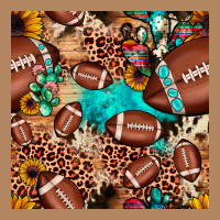 Football Cactus Sunflower Seamless Pattern Long Sleeve Tee | Teevron