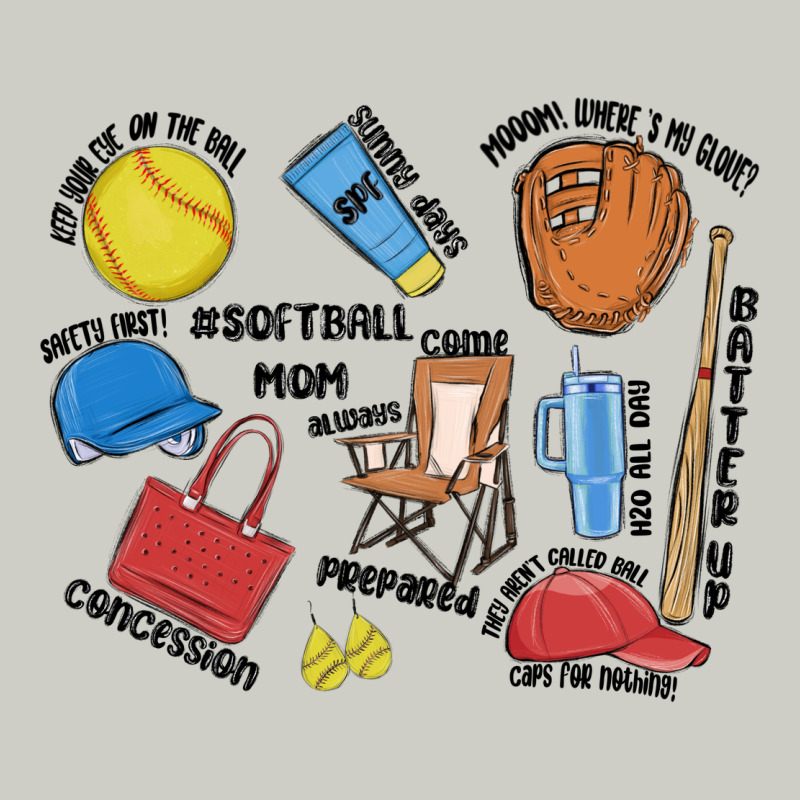 Softball Mom Heavyweight Hoodie by MaliasSmallBusiness | Teevron