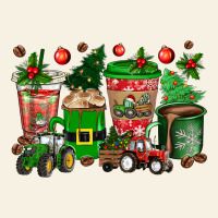 Christmas Tractor Coffee Cups Vintage Tee | Teevron