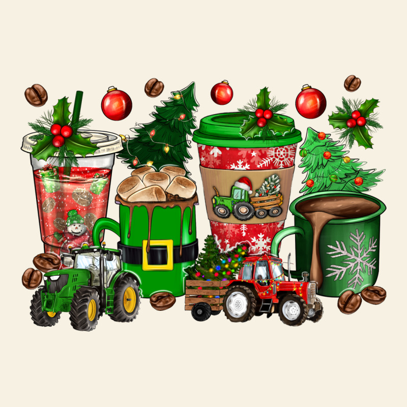 Christmas Tractor Coffee Cups Vintage Tee by texasbilliewilder | Teevron