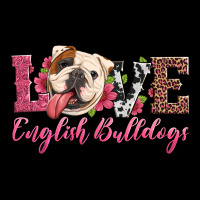 Love English Bulldogs Zipper Hoodie | Teevron