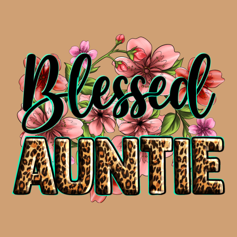 Flowers Blessed Auntie Vintage Tee by Zillion Design Studio | Teevron