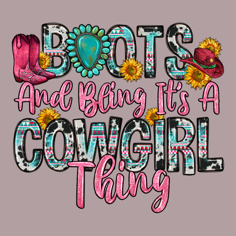 Boots And Bling It S A Cowgirl Thing Vintage Hoodie by Zillion Design Studio | Teevron