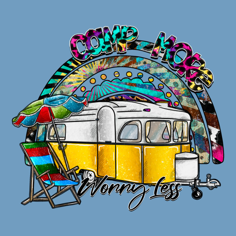 Camp More Worry Less Urban Heavy Tee by SublimationCraftShop | Teevron