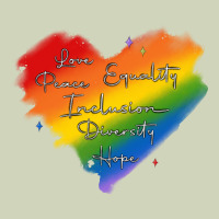 Kindness Equality Peace Love Inclusion Diversity H Heavyweight Hoodie | Teevron