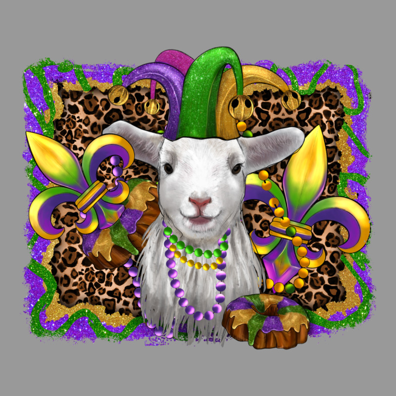 Mardi Gras Baby Sheep King Cake Fleur De Lis Vintage Hoodie by RanaPortraitStore | Teevron