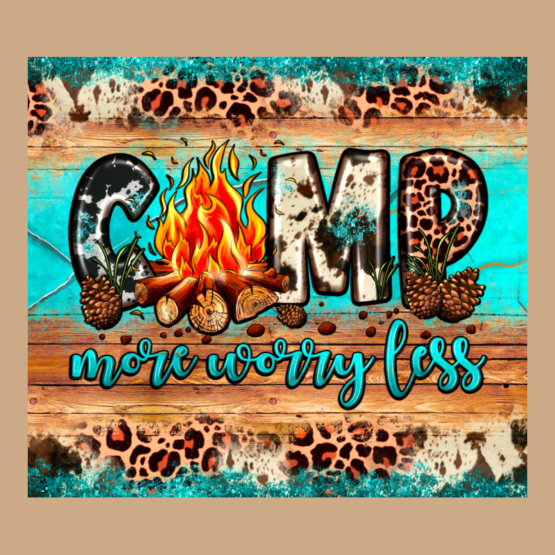 Camp More Worry Less Vintage Hoodie by JahusDesignShop | Teevron