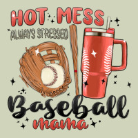 Hot Mess Always Stressed Baseball Mama Stanley Cup Heavyweight Hoodie | Teevron