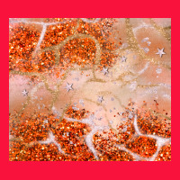 Orange Glitter Classic Tee | Teevron