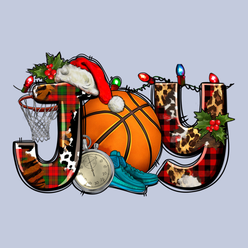 Joy With Basketball And Santa's Hat Long Sleeve Tee by AdoDesignShop | Teevron