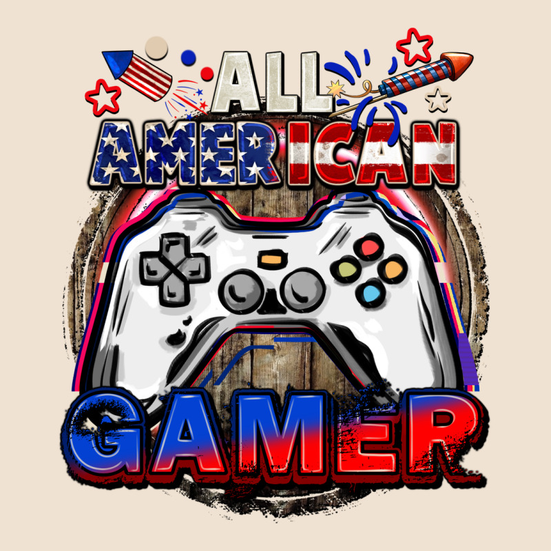 All American Gamer 4th Of July Urban Heavy Tee by CowGirlArtShop | Teevron