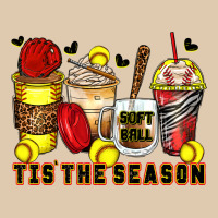 Tis' The Season Softball Coffee Cups Heavyweight Sweatshirt | Teevron