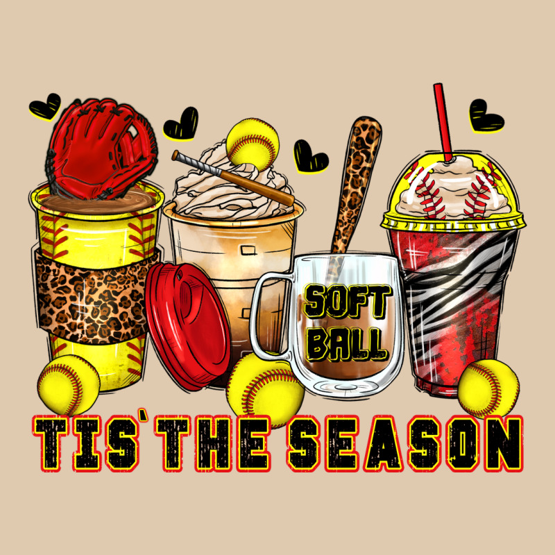 Tis' The Season Softball Coffee Cups Heavyweight Sweatshirt by Zillion Design Studio | Teevron
