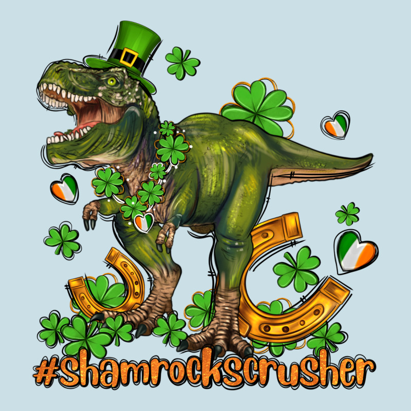 Shamrockscrusher T Rex And Horseshoe Ladies Tee by AdoDesignShop | Teevron