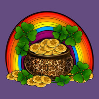 St Patricks Shamrock Gold Leopard Rainbow Vintage Hoodie | Teevron