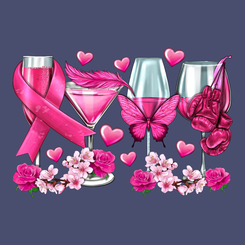 Breast Cancer Wine Glasses Vintage Tee by texasbilliewilder | Teevron