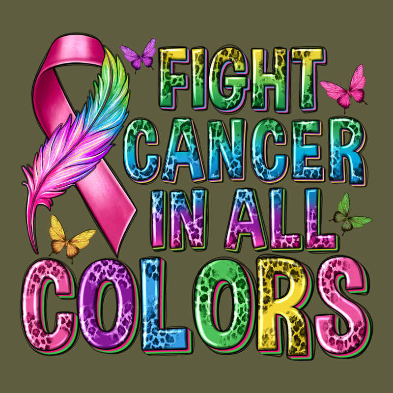 Fight Cancer In All Colors Vintage Tee by texasbilliewilder | Teevron