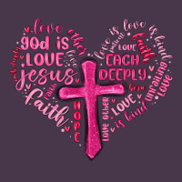 Jesus Is Love Heart Cross Valentines Day Heavyweight Hoodie | Teevron